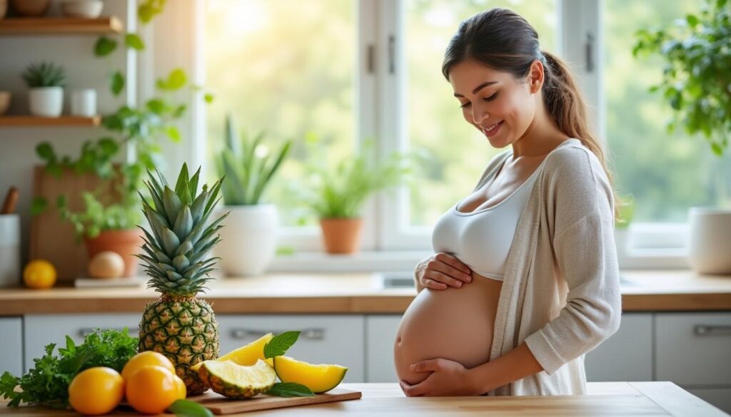 découvrez les bienfaits de l'ananas pendant la grossesse, ses effets positifs sur la santé de la future maman et du bébé, ainsi que les précautions à prendre.