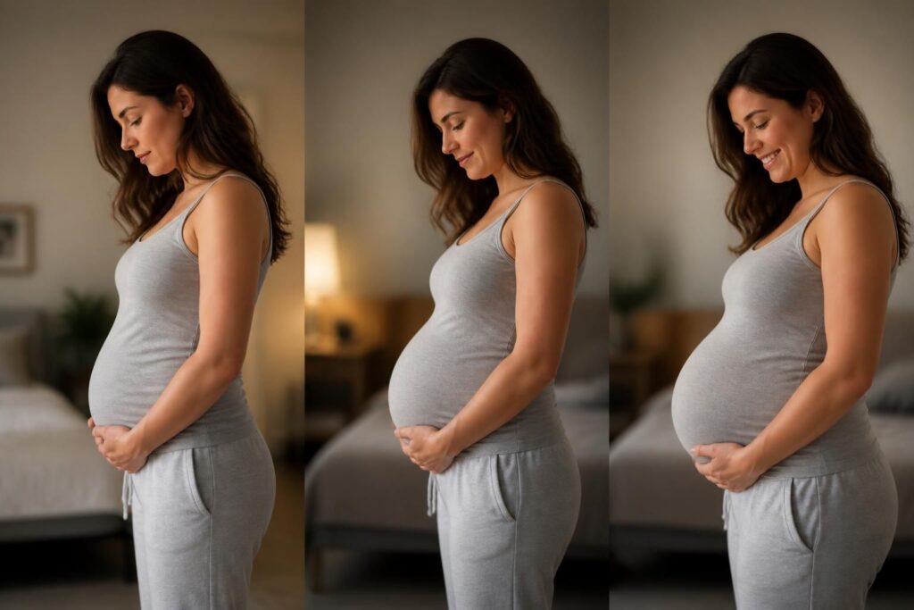 découvrez les changements physiques et émotionnels à chaque mois de votre trimestre de grossesse pour mieux vivre cette période unique.