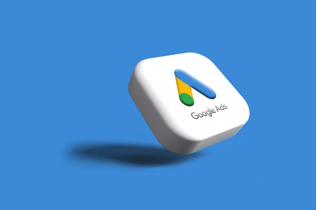 Google Ads icon in 3D. My 3D work may be seen in the section titled "3D Render."