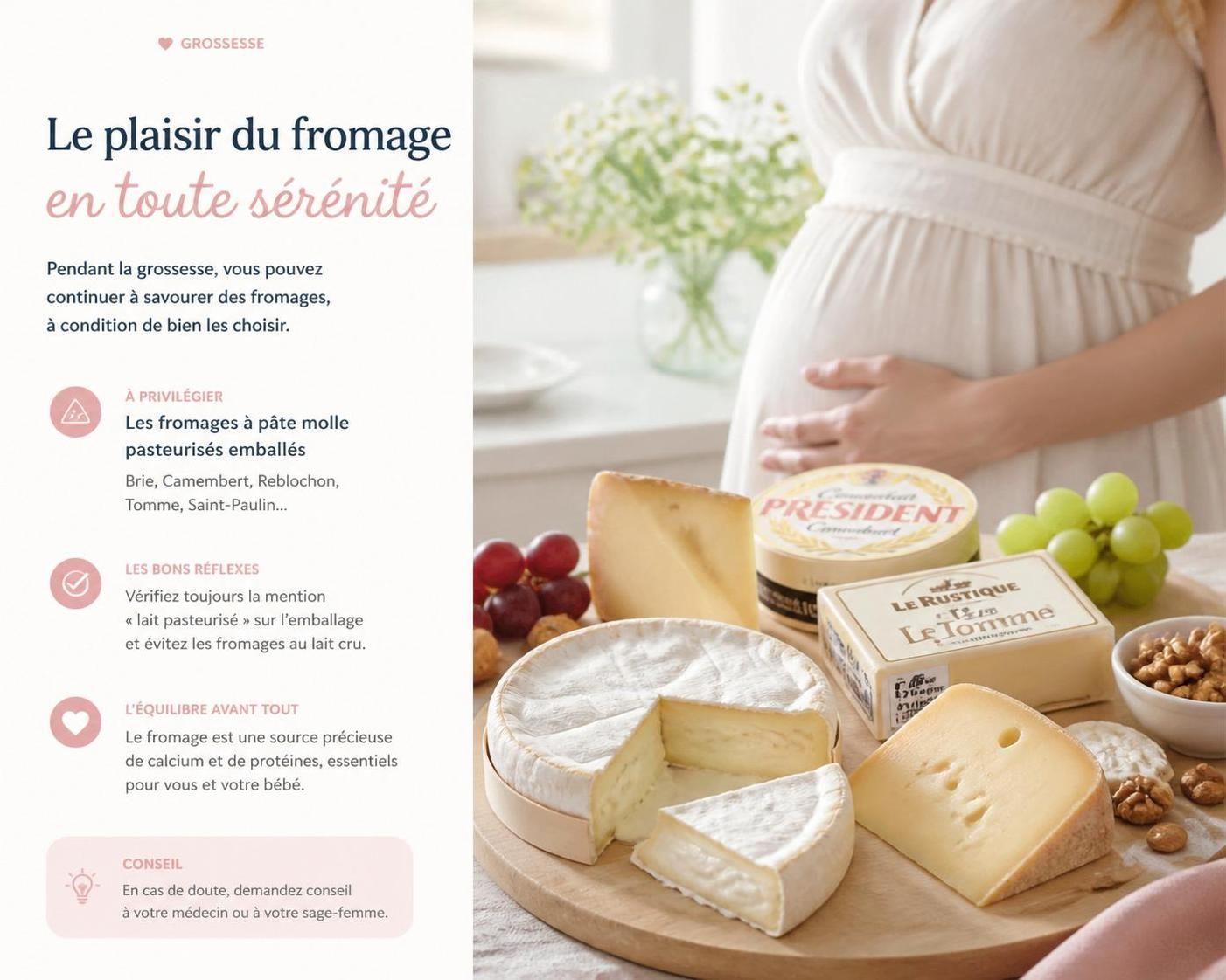 découvrez les risques liés à la consommation de fromage à pâte molle pendant la grossesse et les précautions à prendre pour protéger la santé de votre bébé.