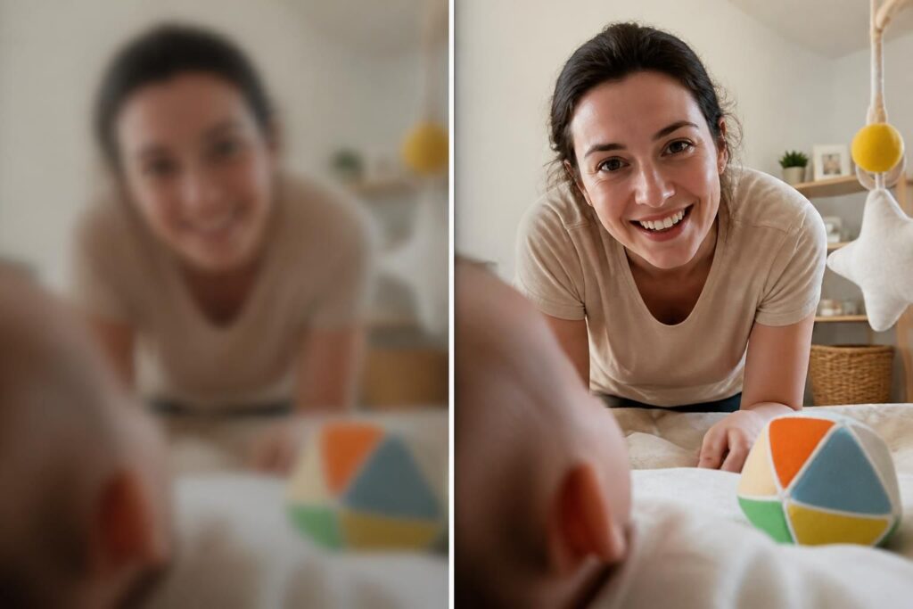 découvrez comment évolue la vision de votre bébé de 2 mois et ce qu'il perçoit réellement à cet âge crucial pour son développement sensoriel.
