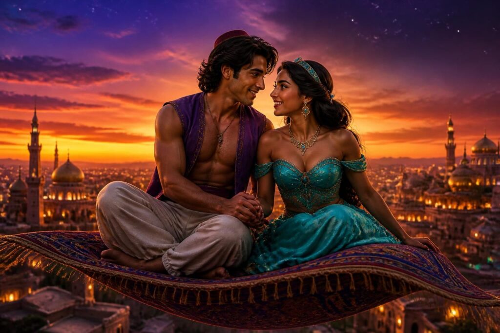 découvrez l'histoire captivante d'aladdin et jasmine, les secrets de leur couple emblématique dans l'univers disney, ainsi que les anecdotes du film qui a marqué des générations.