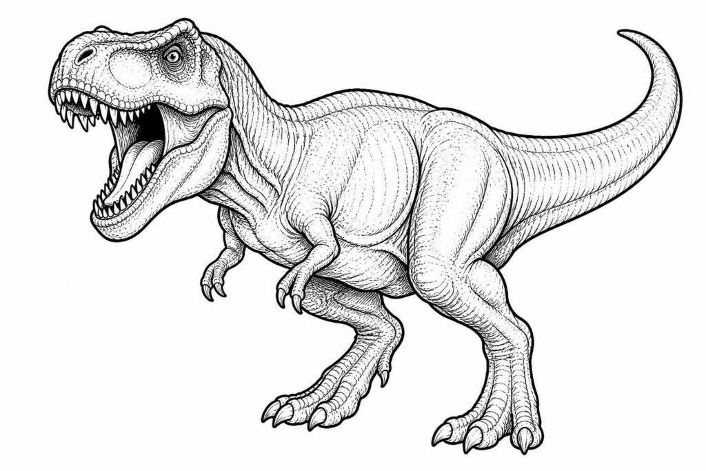 découvrez un dessin de dinosaure facile à imprimer et colorier, parfait pour les enfants passionnés par ces créatures préhistoriques. amusement garanti !