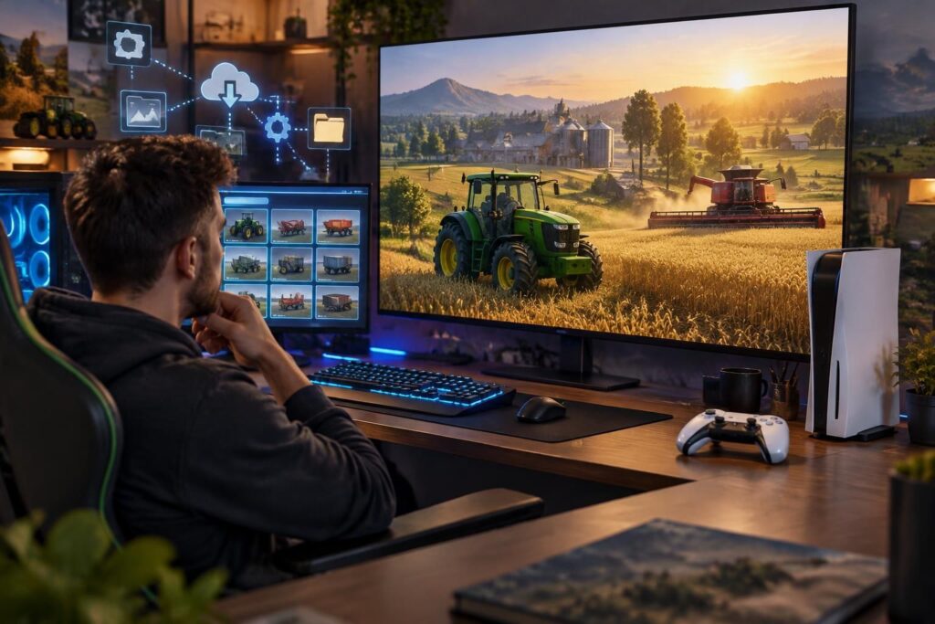 découvrez où télécharger les meilleurs mods fs25 pour pc et ps5 : véhicules, équipements et cartes pour enrichir votre expérience farming simulator 25.